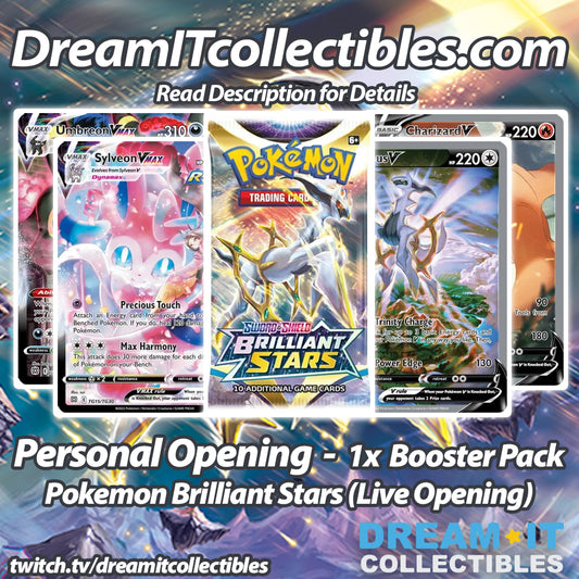 Live Opening - 1x Booster Pack - Pokémon - Brilliant Stars