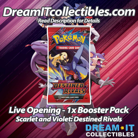 Live Opening - 1x Booster Pack - Pokémon - Destined Rivals