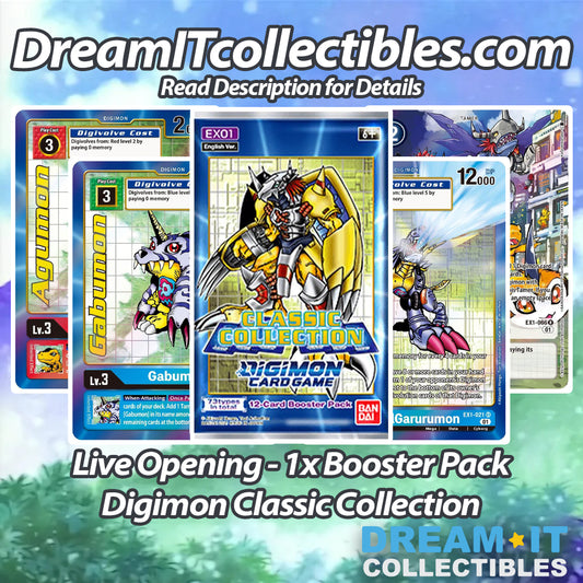 Live Opening - 1x Booster Pack Digimon Classic Collection