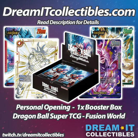 Personal Opening  -  1x Booster Box Dragon Ball Super TCG - Fusion World