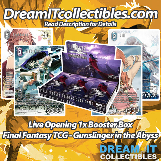 Live Opening - 1x Booster Box - Final Fantasy TCG: Gunslingers in the Abyss