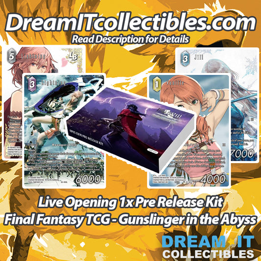 Live Opening - 1x Pre Release Kit - Final Fantasy TCG: Gunslingers in the Abyss