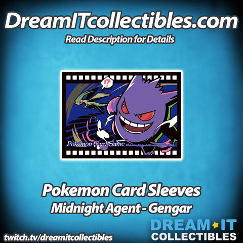 Pokémon Card Sleeves - Midnight Agent - Gengar