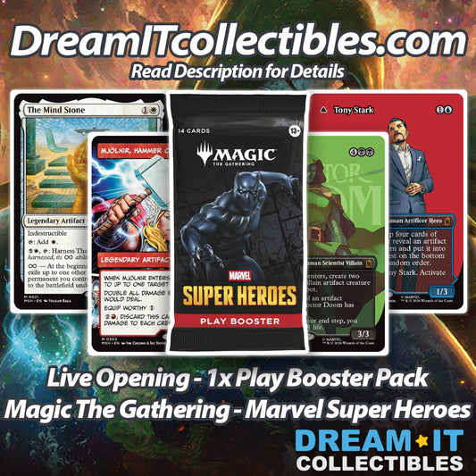 Live Opening - Magic The Gathering - Marvel Super Heroes - Play Booster Pack