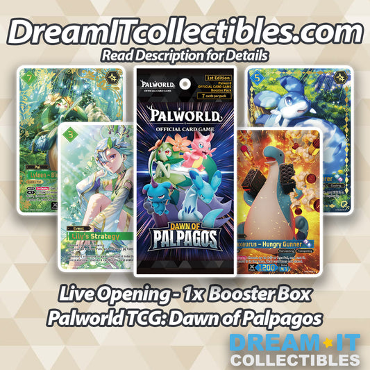 Live Opening - 1x  Booster Box Palworld TCG: Dawn of Palpagos