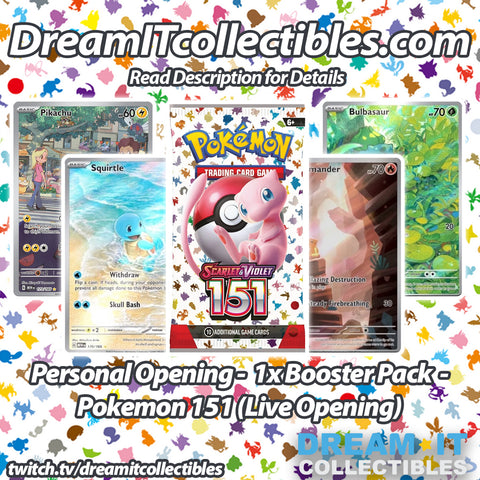 Live Opening - 1x Booster Pack - Pokémon - TCG: 151