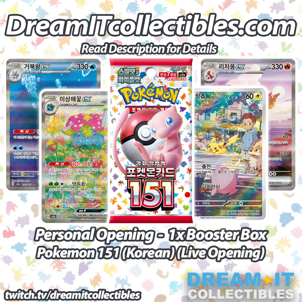 Live Opening - 1x Booster Box - Pokémon - 151 (Korean)