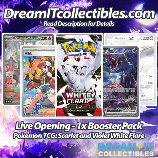 Live Opening - 1x Booster Pack - Pokémon - Scarlet and Violet White Flare