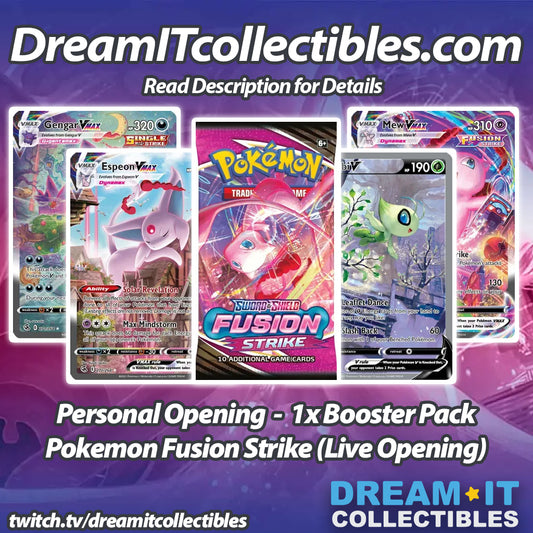 Live Opening - 1x Booster Pack - Pokémon - Fusion Strike
