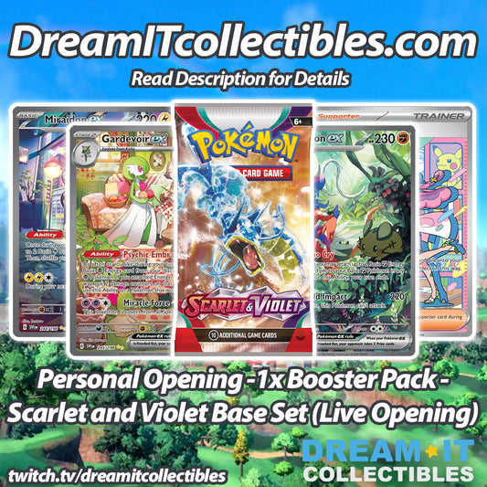 Live Opening - 1x Booster Pack - Pokémon - Scarlet and Violet Base Set