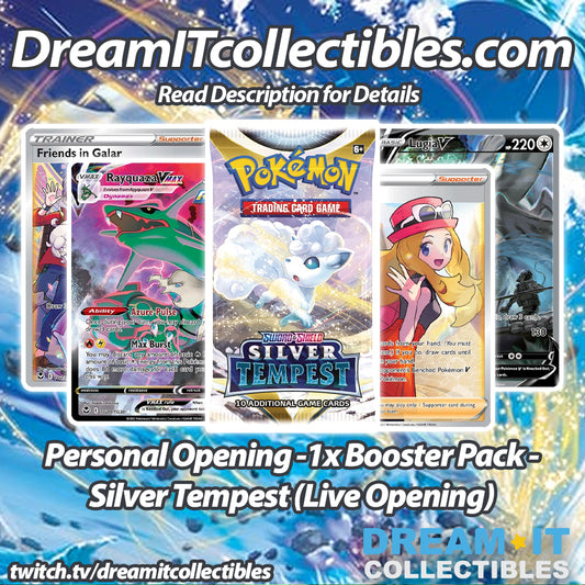 Live Opening - 1x Booster Pack - Pokémon - Silver Tempest