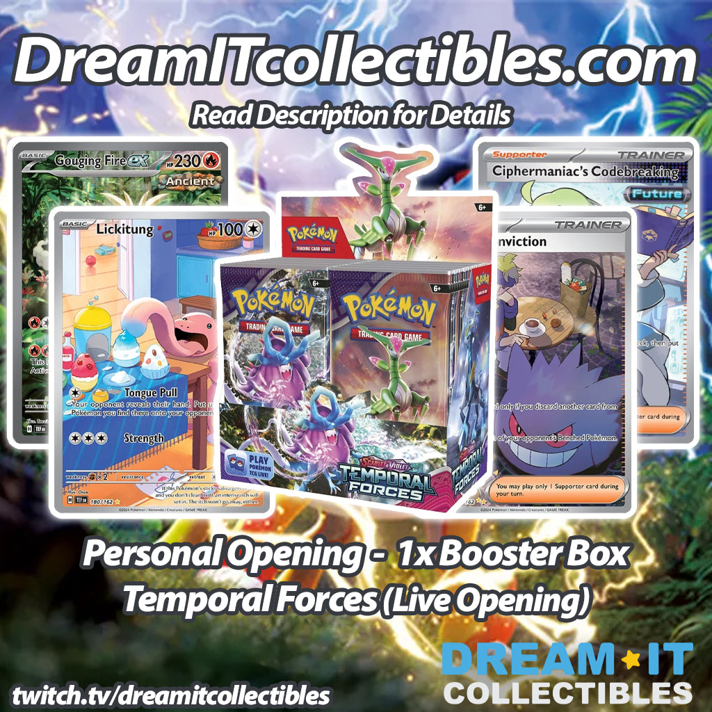 Live Opening - 1x Booster Box - Pokémon - Temporal Forces