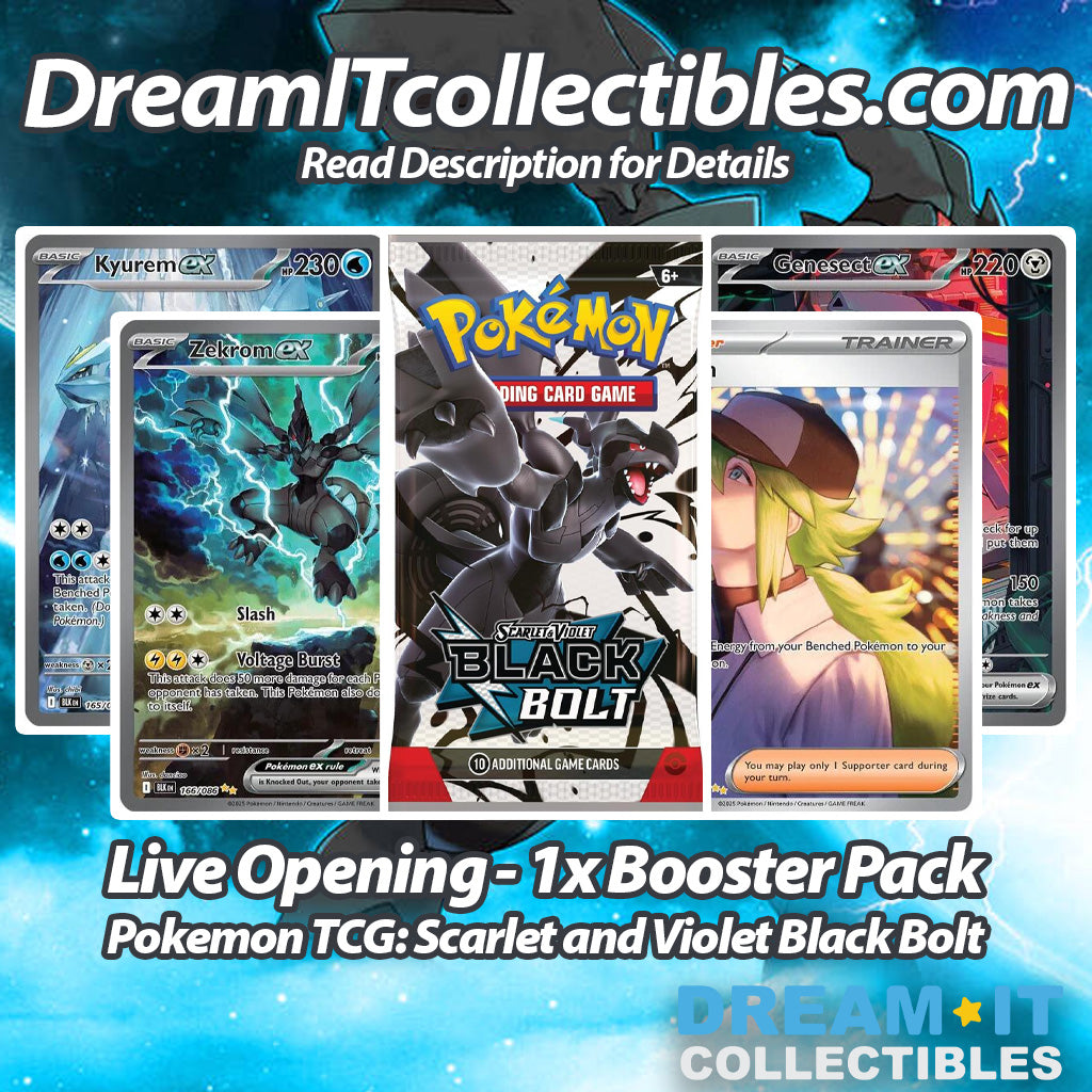 Live Opening - 1x Booster Pack - Pokémon - Scarlet and Violet Black Bolt